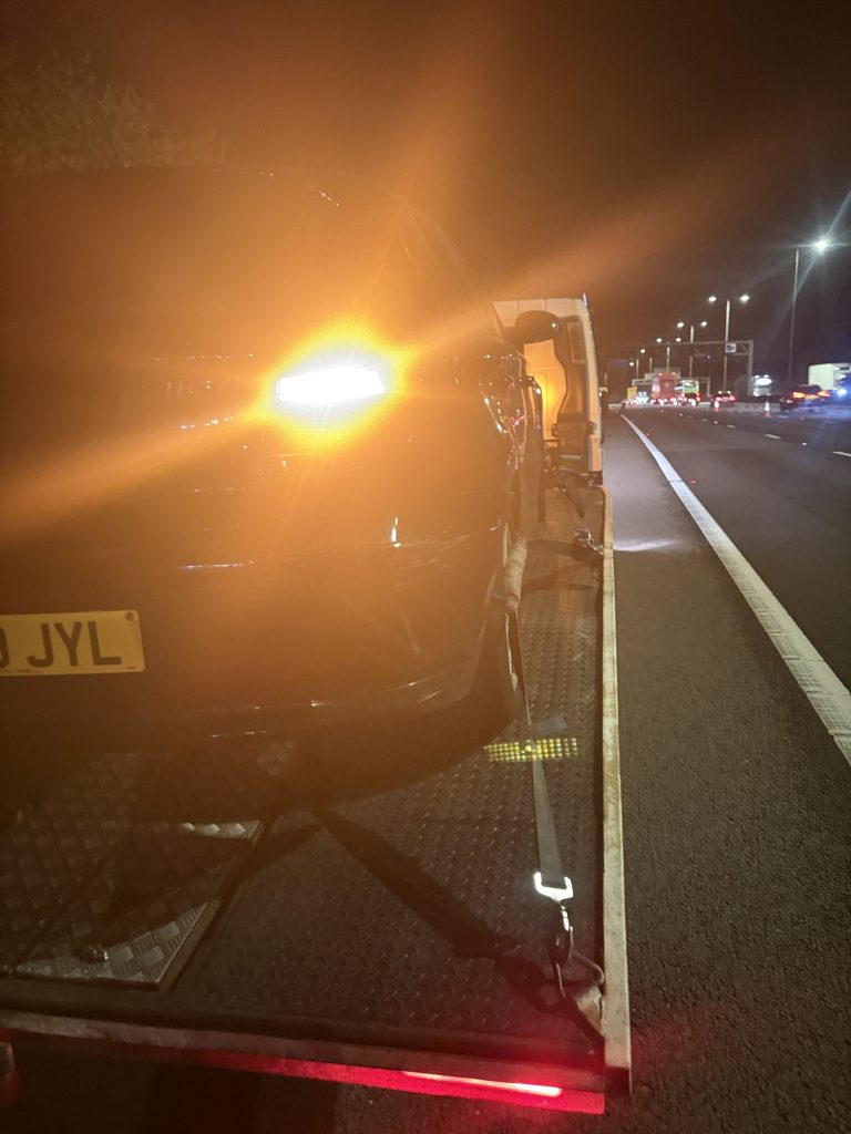 BMW Vehicle Recovery from M1 Near St Albans to Leicester